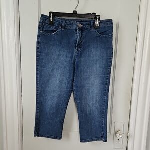 Style & Co. Blue Cropped Jeans- 12